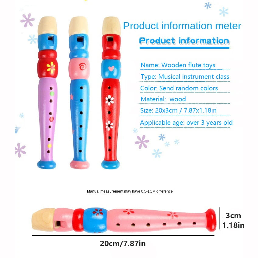 Colorful, Wooden Flute Toy