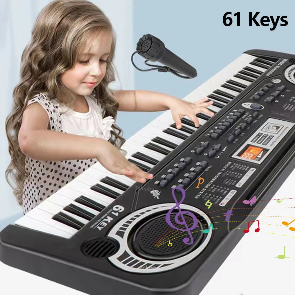 Electronic Keyboard With Microphone