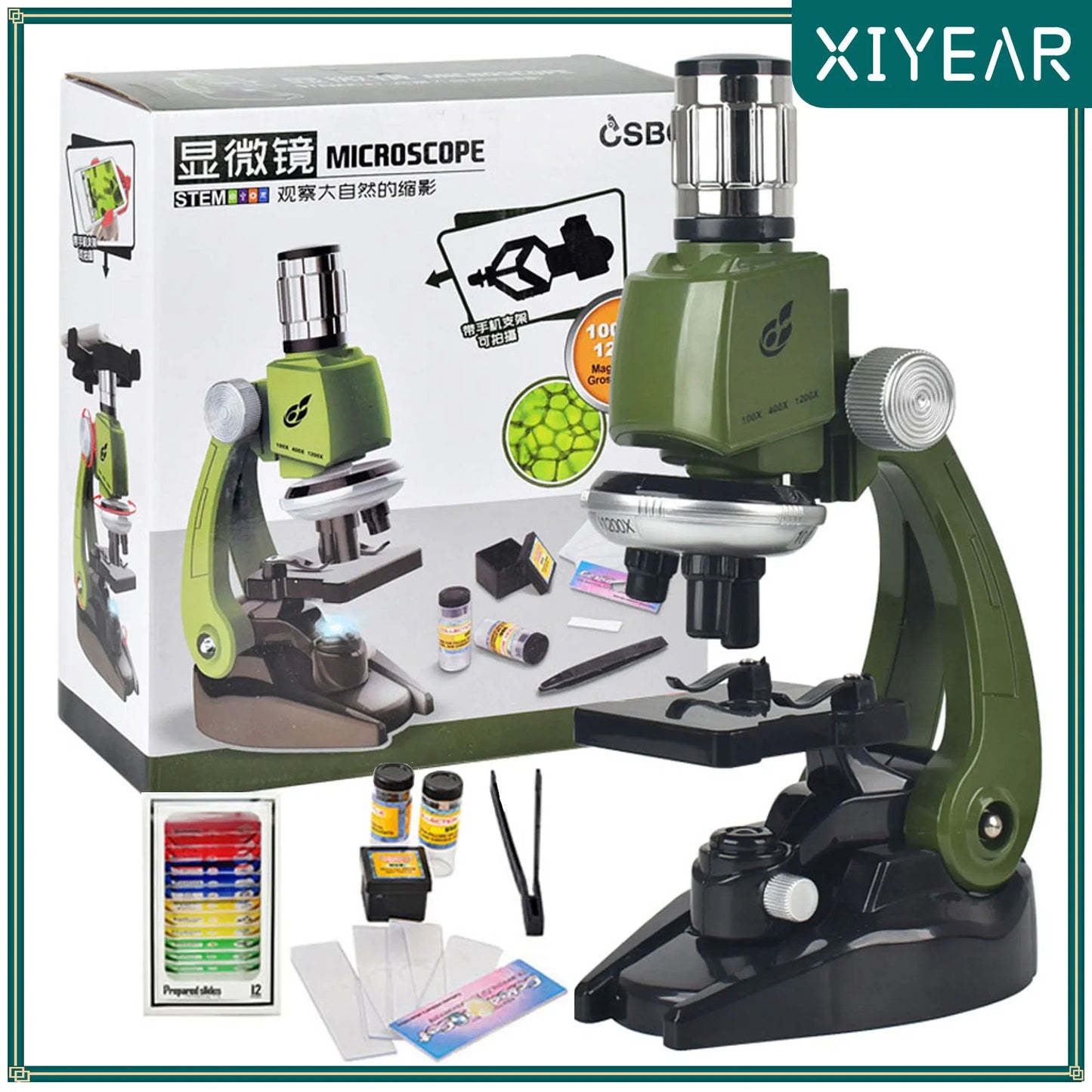 Microscope  - 100X-400X-1200X