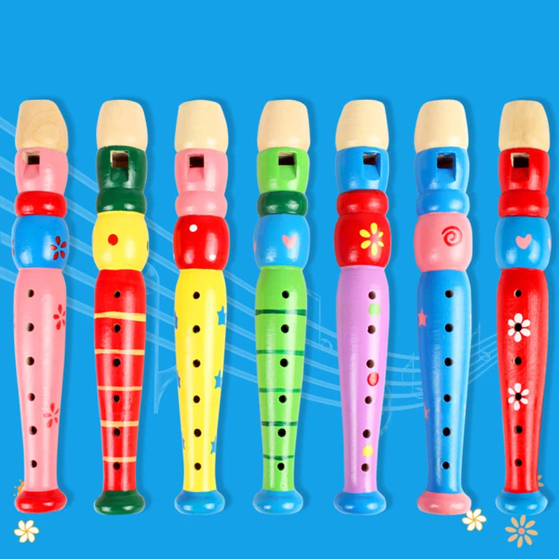 Colorful, Wooden Flute Toy