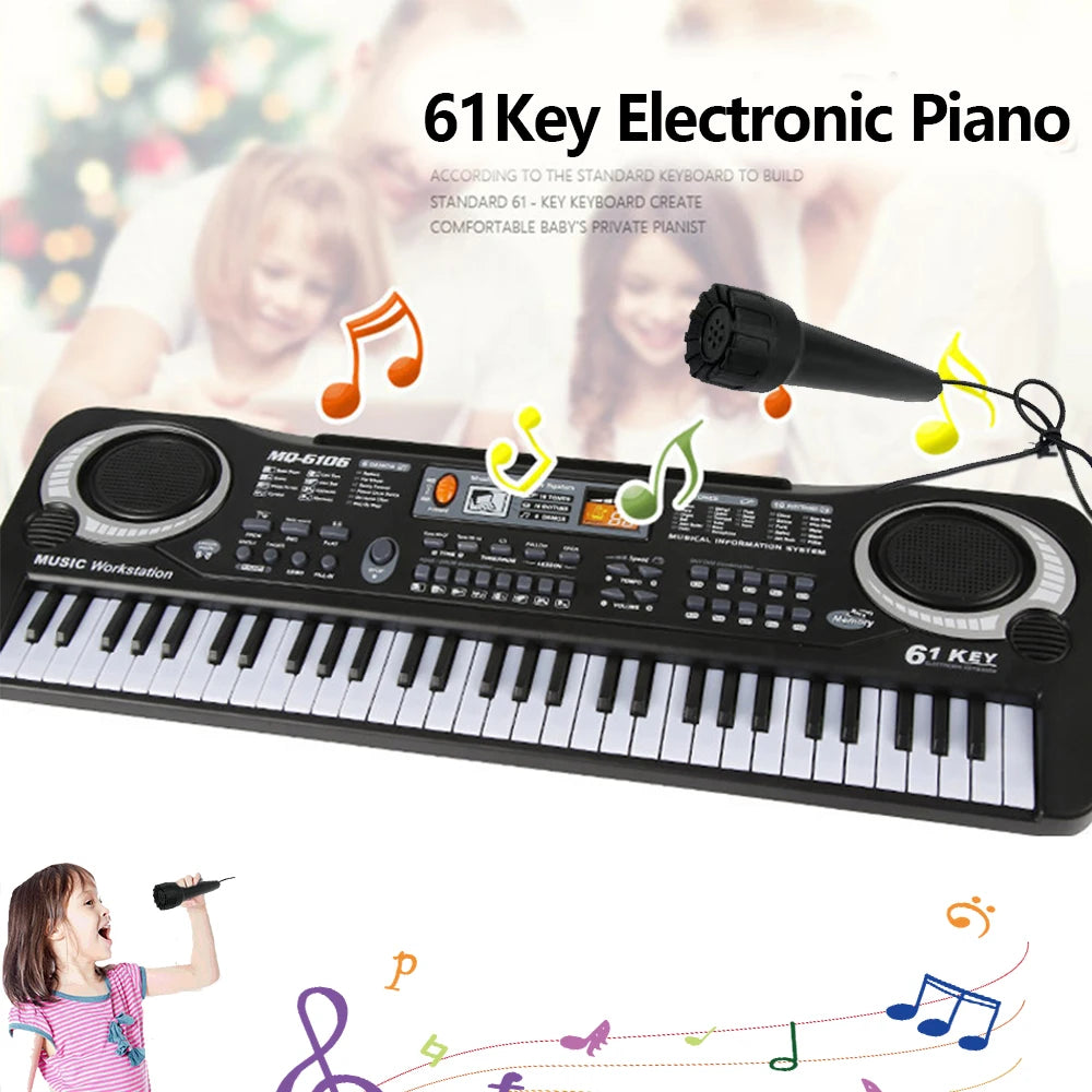 Electronic Keyboard With Microphone