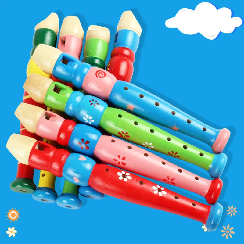 Colorful, Wooden Flute Toy