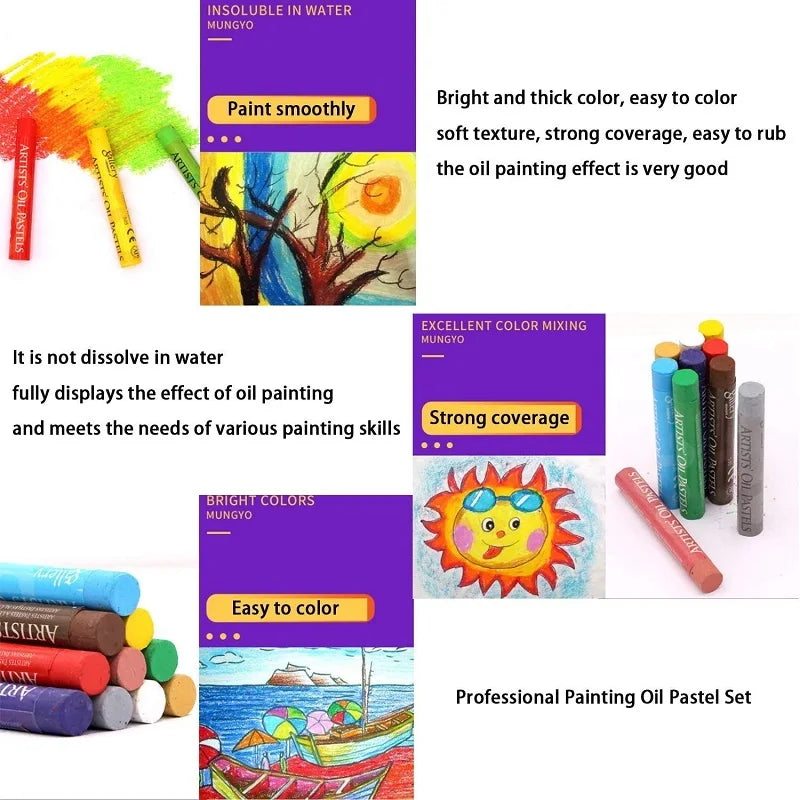 Children Oil Pastel Sticks - Non-Toxic