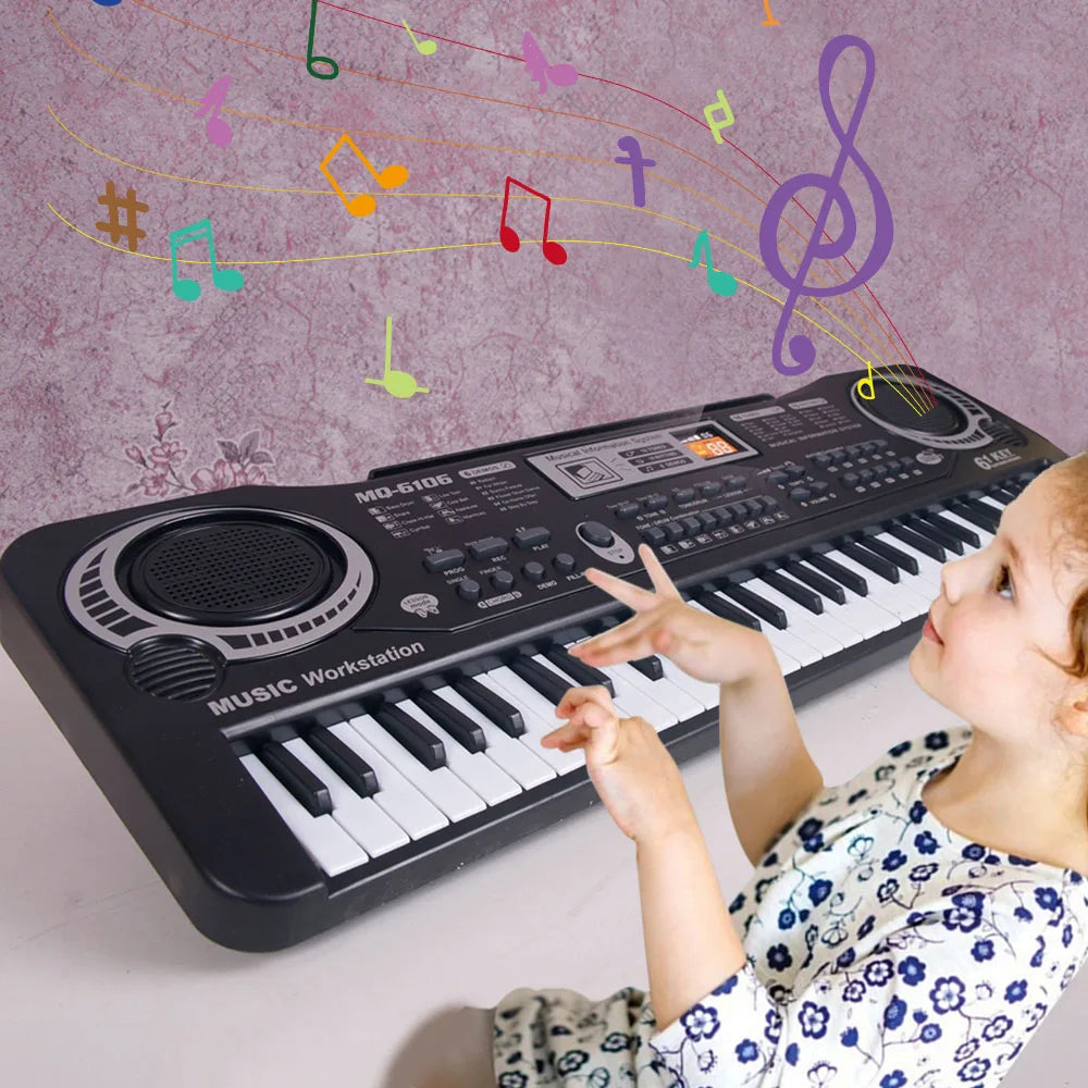 Electronic Keyboard With Microphone