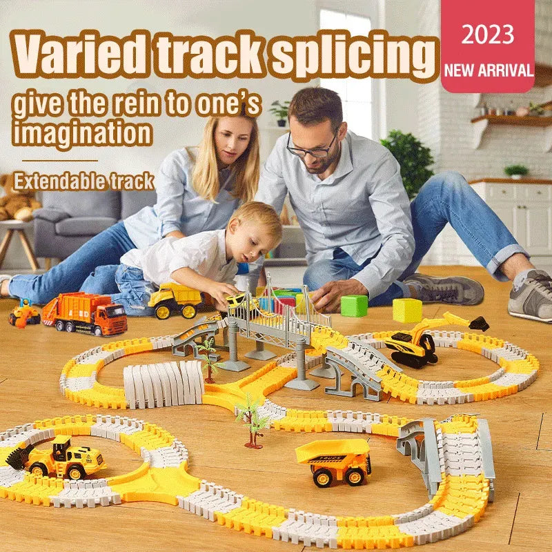 Electric Track and Vehicle Toy Set