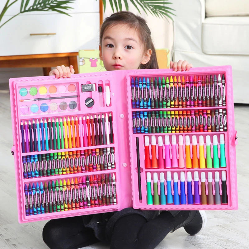 Art Set With Drawing Board - 42 To 208 Pieces