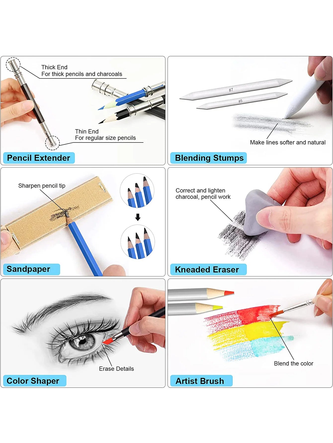 Set Of Pencils For Sketching - Teen Artists