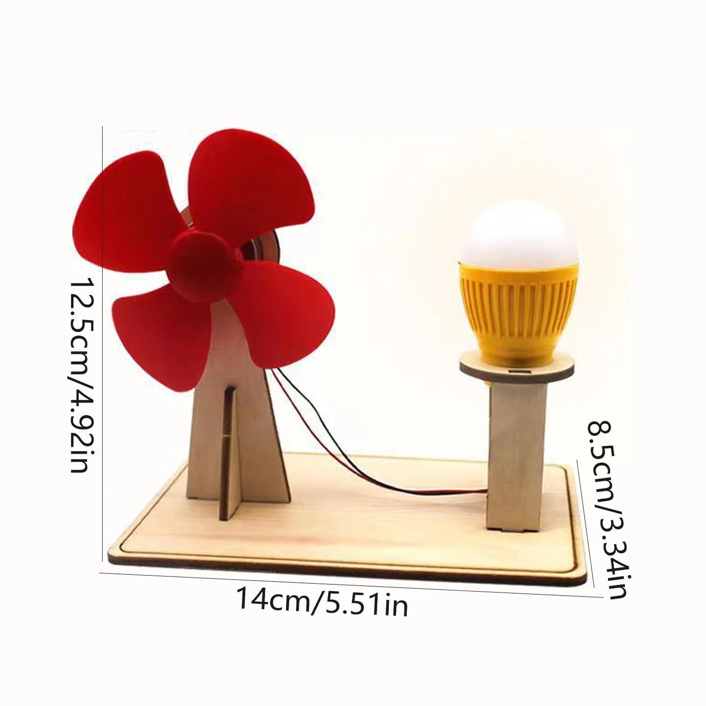 Wooden Wind Generator Science Education Kit