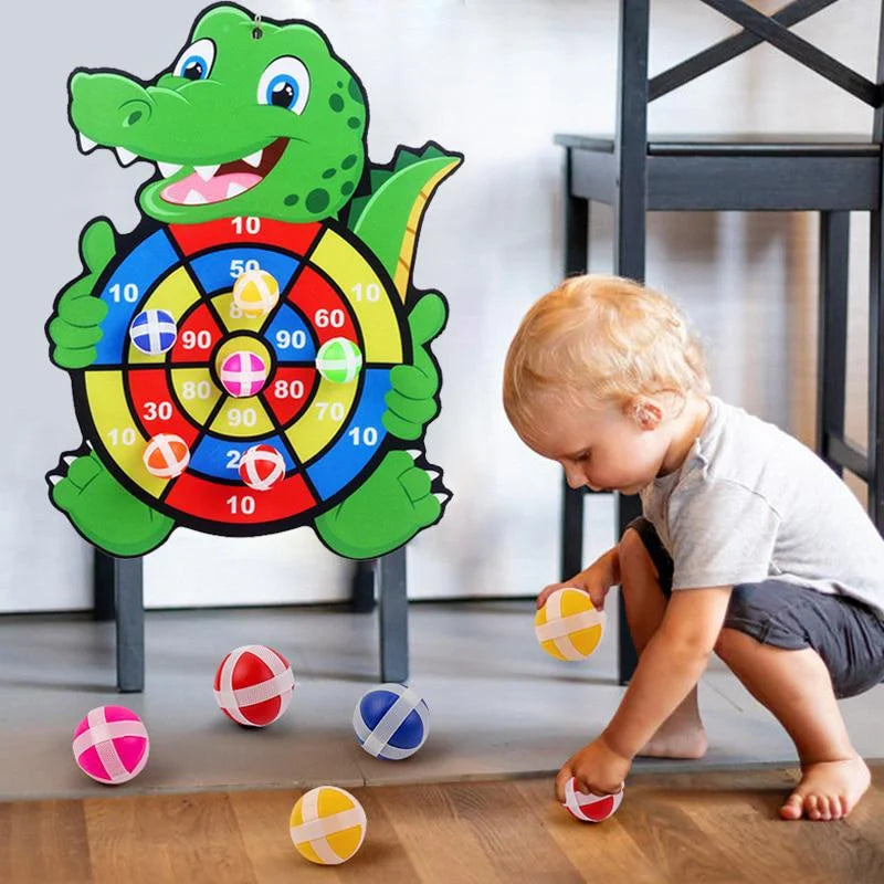 Children's Target Practice Game With Dartboard And Sticky Balls