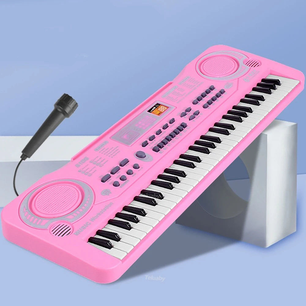 Electronic Keyboard With Microphone