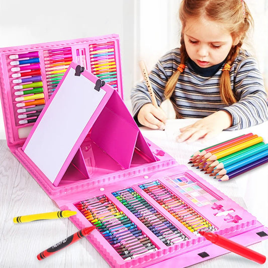 Art Set With Drawing Board - 42 To 208 Pieces