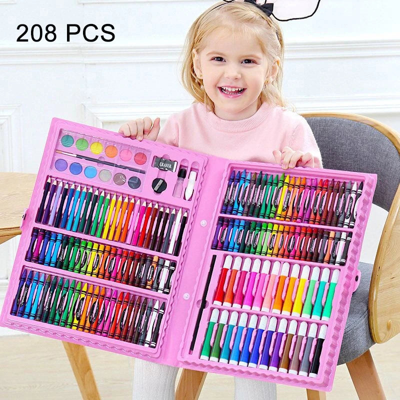 Art Set With Drawing Board - 42 To 208 Pieces