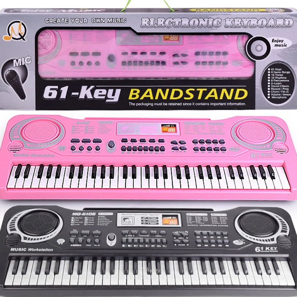 Electronic Keyboard With Microphone