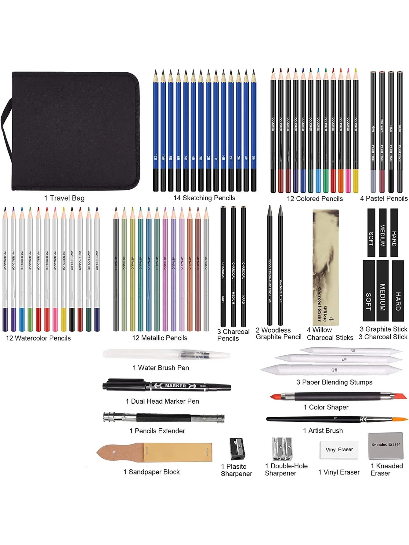 Set Of Pencils For Sketching - Teen Artists