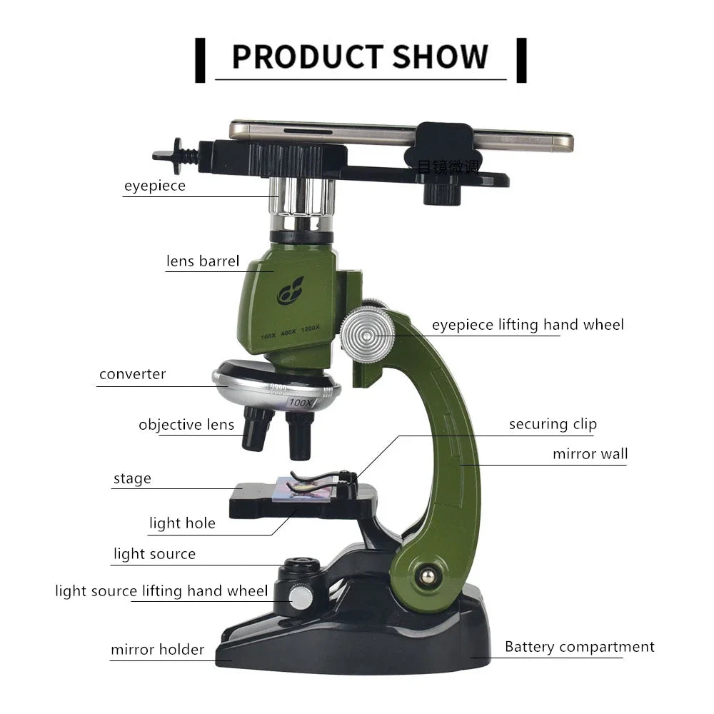 Microscope  - 100X-400X-1200X